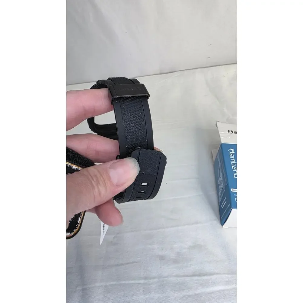 Black Watch Band Compatible w Apple Watch Series 11/10 46mm for Men M1 Rugged